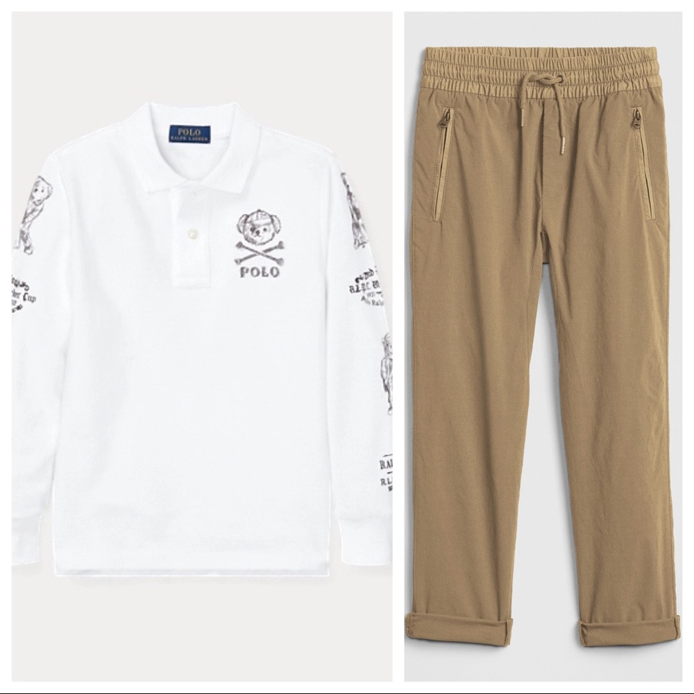 Ralph Lauren Polo Bear Shirt & Pants - size 7